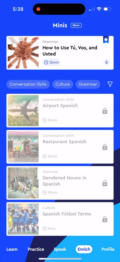 Pimsleur onboarding screen 14