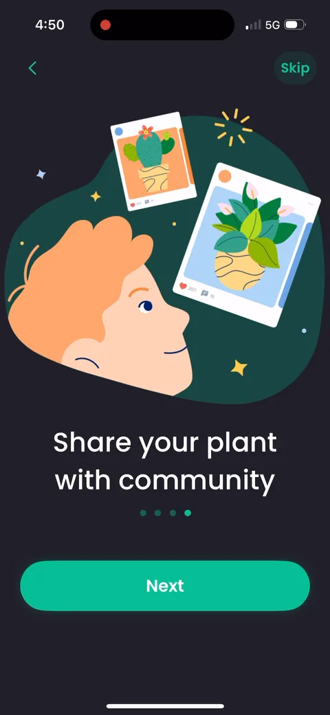 Plantin onboarding screen 6