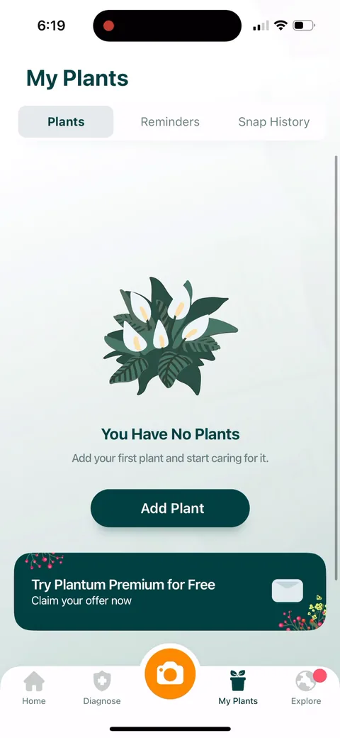 Plantum onboarding screen 16