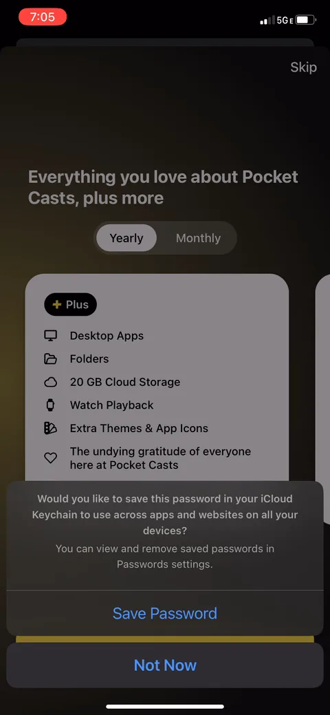 Pocket Casts onboarding screen 9