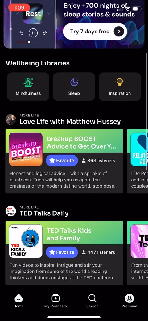 Podcast App onboarding screen 21
