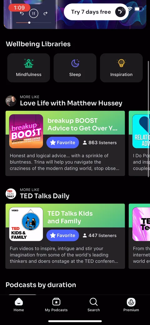 Podcast App onboarding screen 22