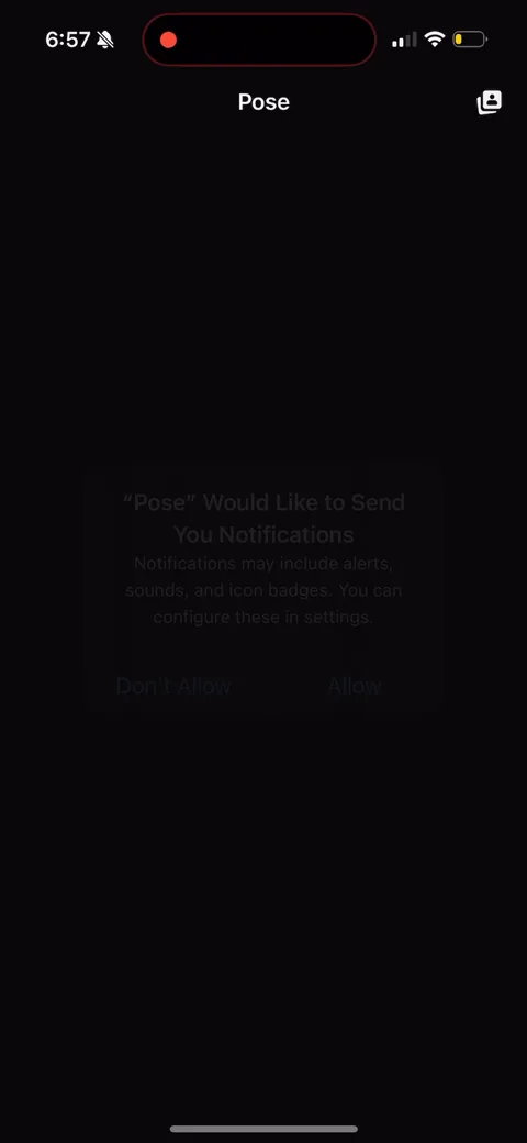 Pose onboarding screen 8