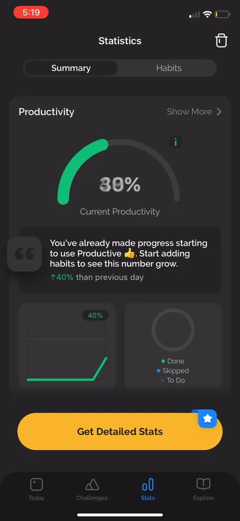 Productive onboarding screen 61