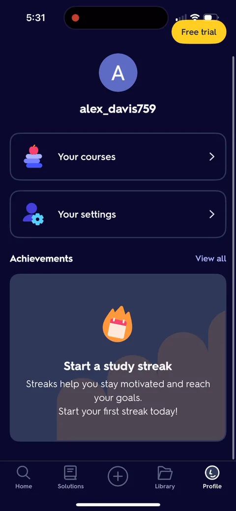 Quizlet onboarding screen 19