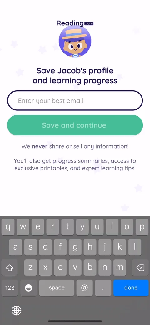 Readingcom onboarding screen 21