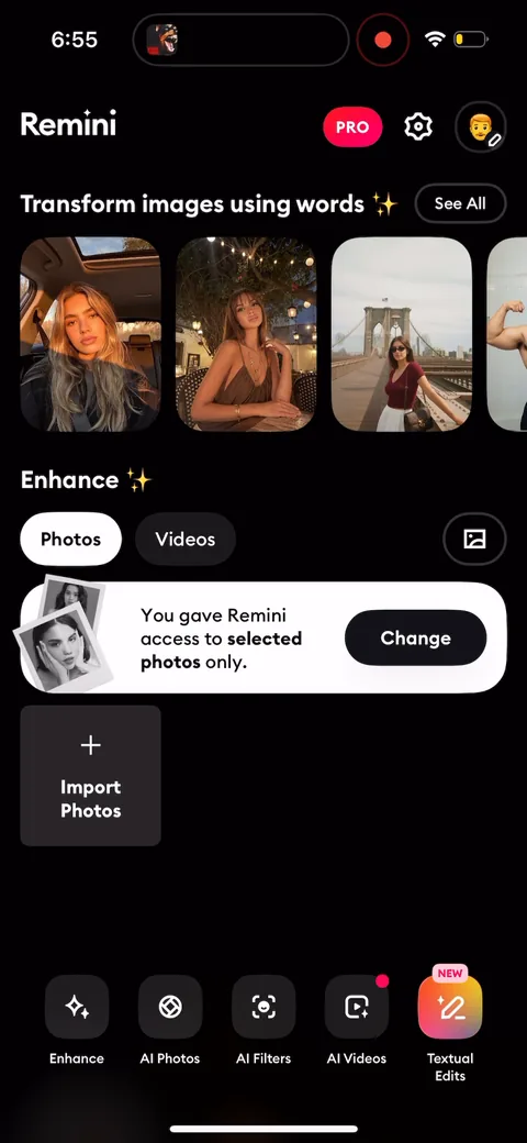 Remini onboarding screen 30