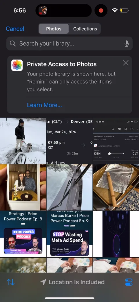 Remini onboarding screen 39