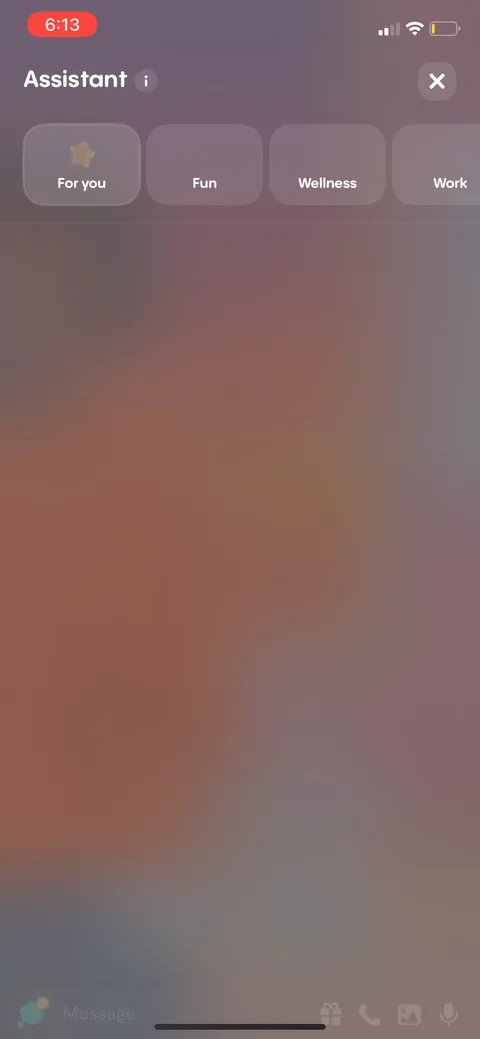 Replika onboarding screen 113