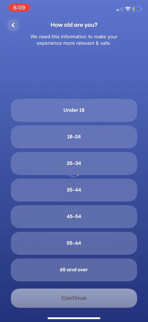 Replika onboarding screen 12