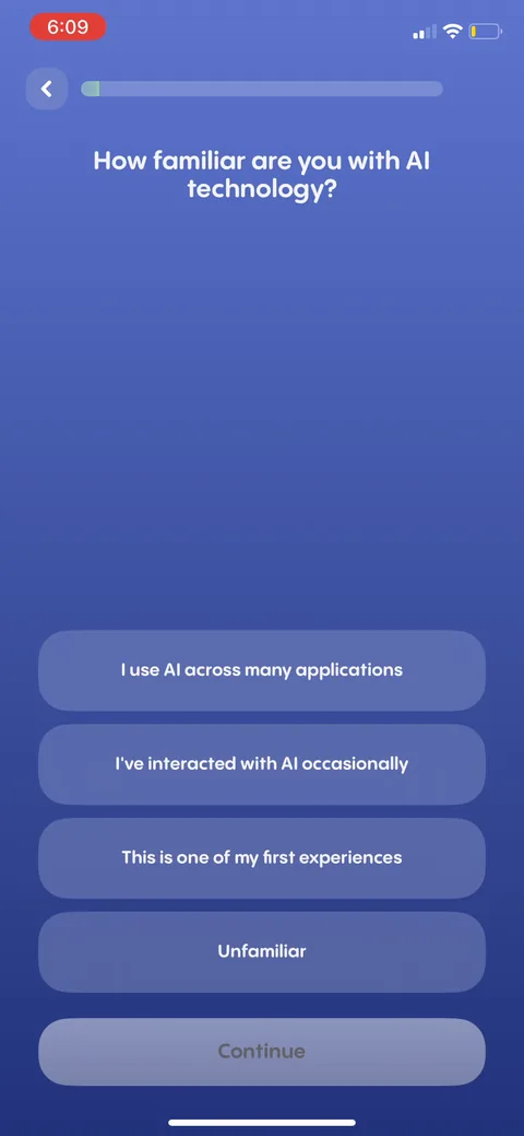 Replika onboarding screen 15