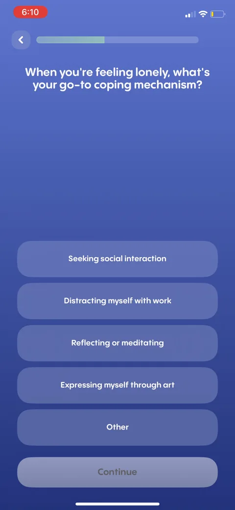 Replika onboarding screen 37