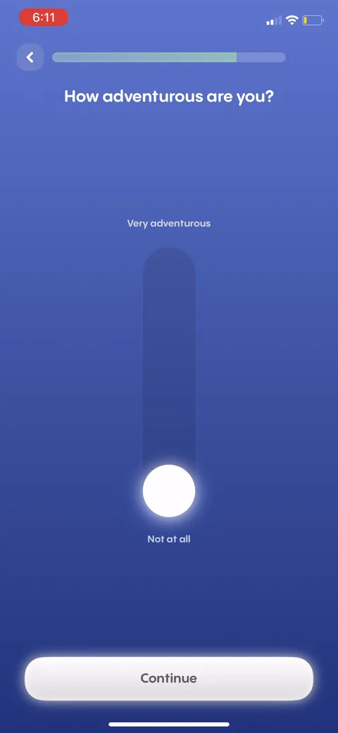 Replika onboarding screen 67