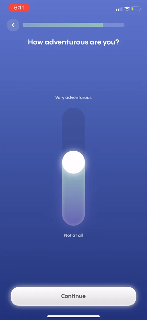 Replika onboarding screen 68