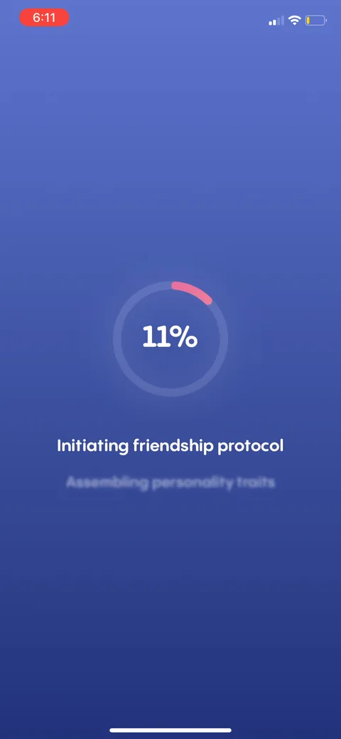 Replika onboarding screen 77