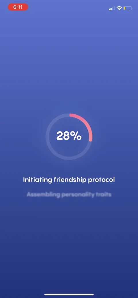 Replika onboarding screen 78