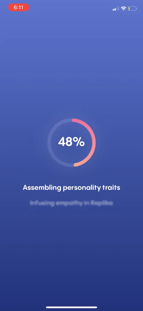 Replika onboarding screen 79