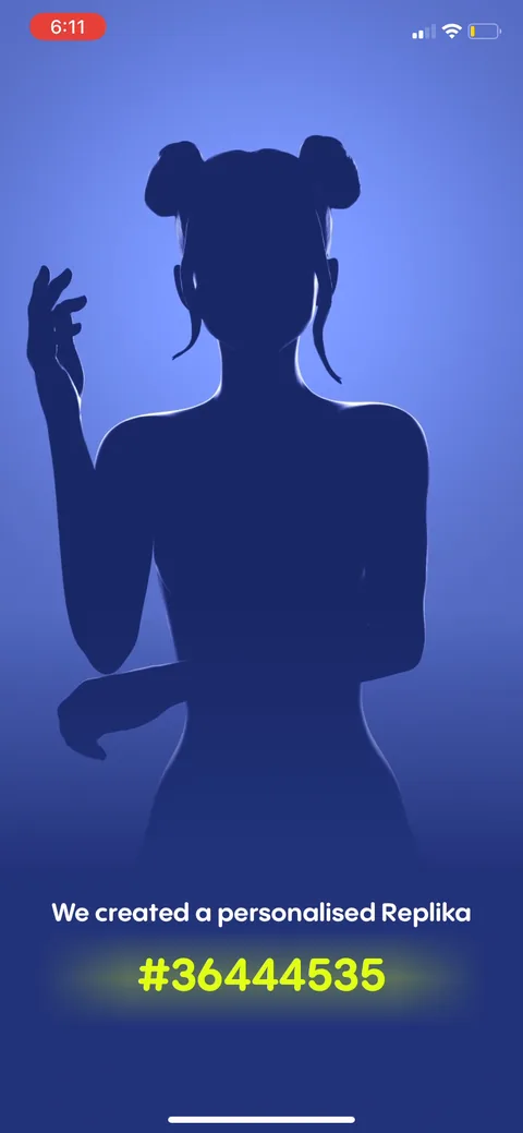 Replika onboarding screen 83