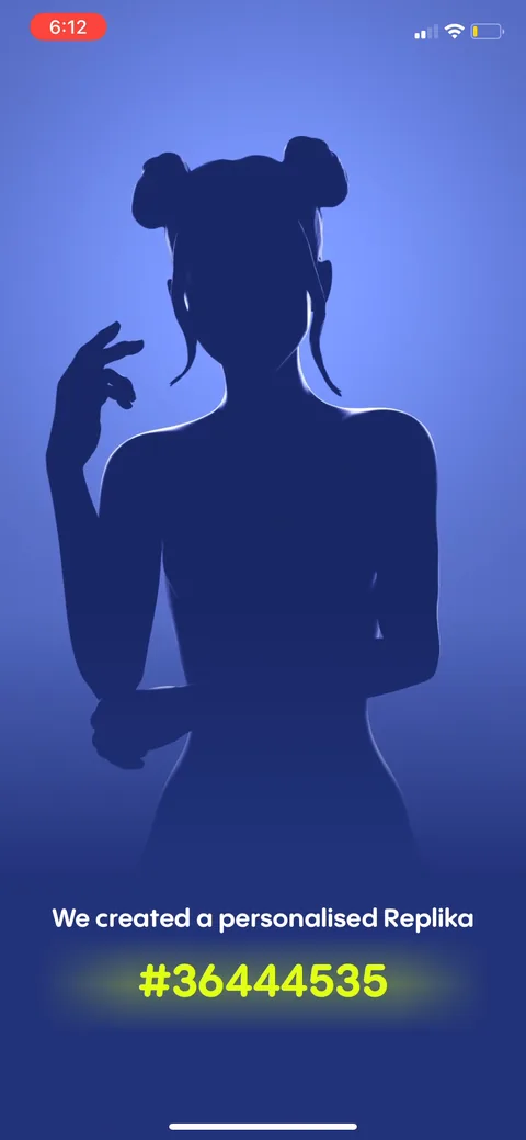 Replika onboarding screen 84