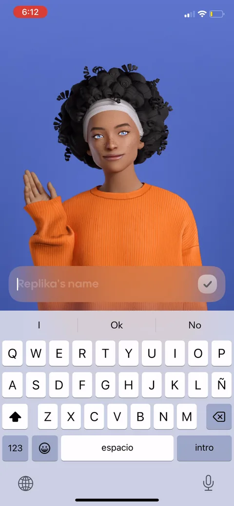Replika onboarding screen 87