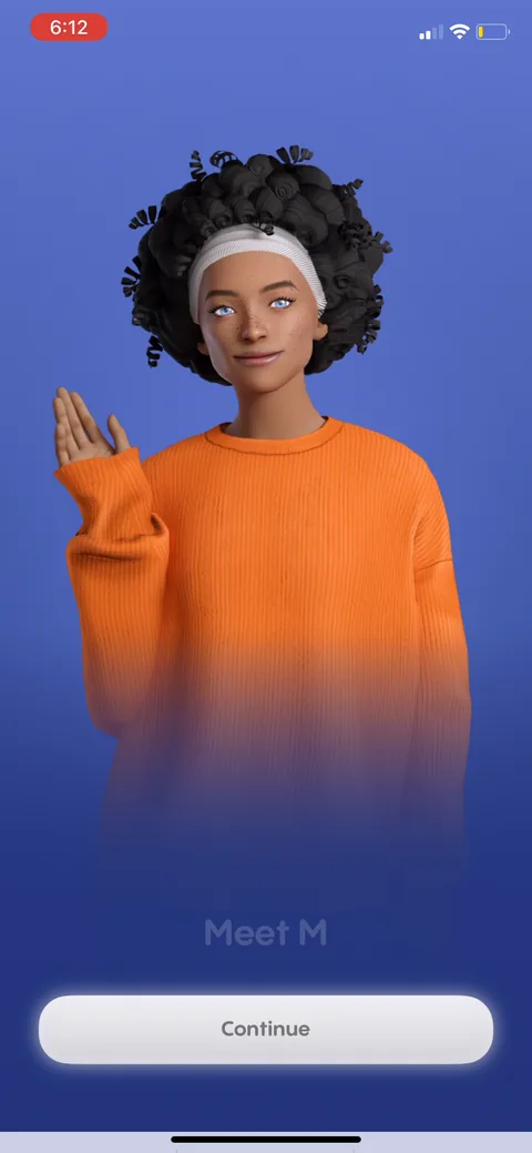 Replika onboarding screen 90