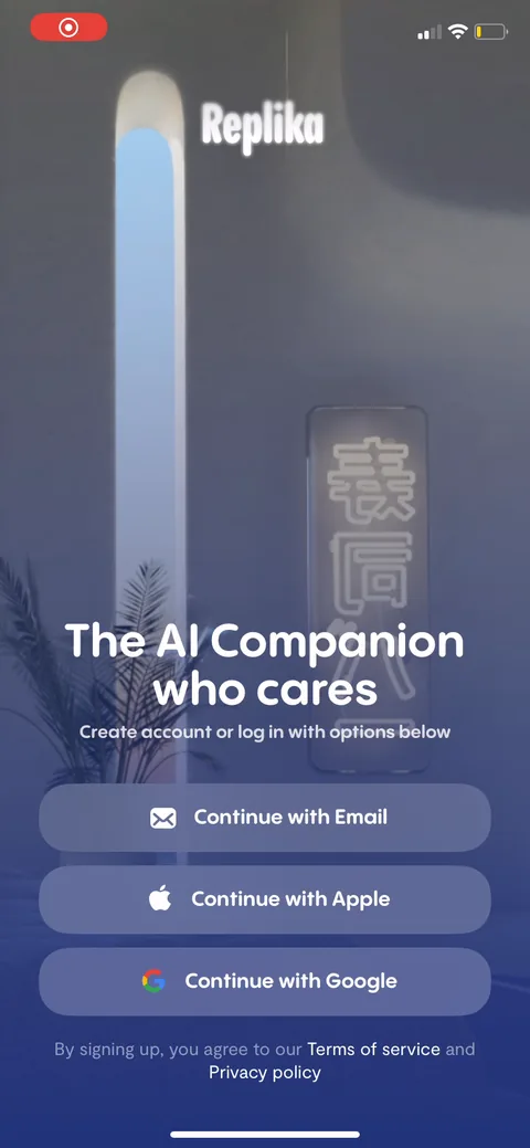 Replika onboarding flow