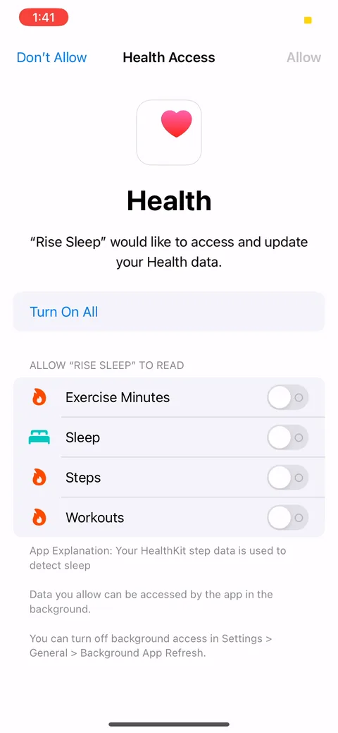 Rise onboarding screen 22