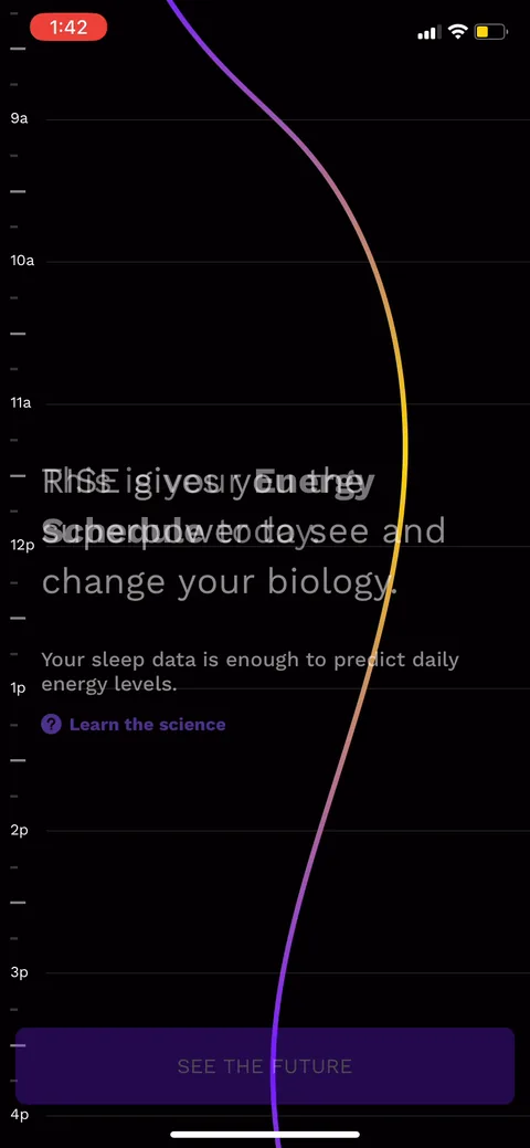 Rise onboarding screen 57