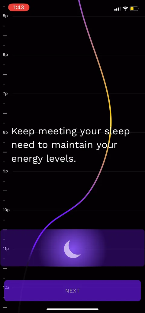 Rise onboarding screen 66