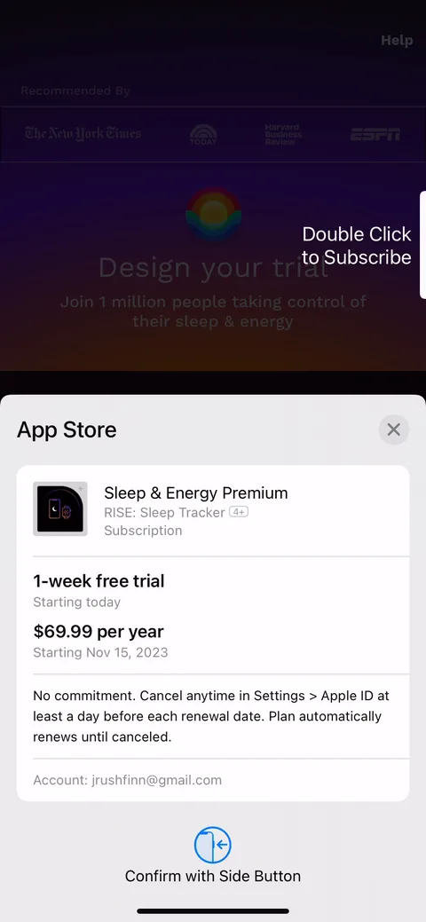 Rise onboarding screen 84