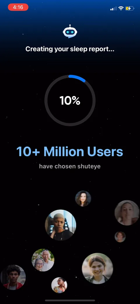 Shuteye onboarding screen 47