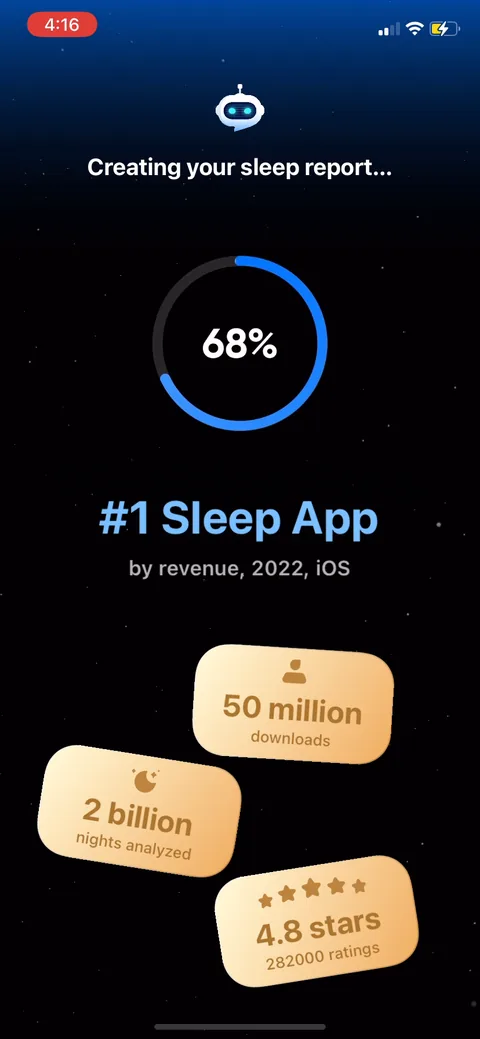 Shuteye onboarding screen 52