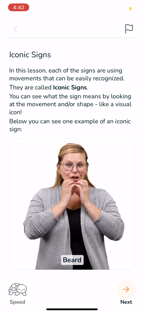Signlab Asl Bloom onboarding screen 61