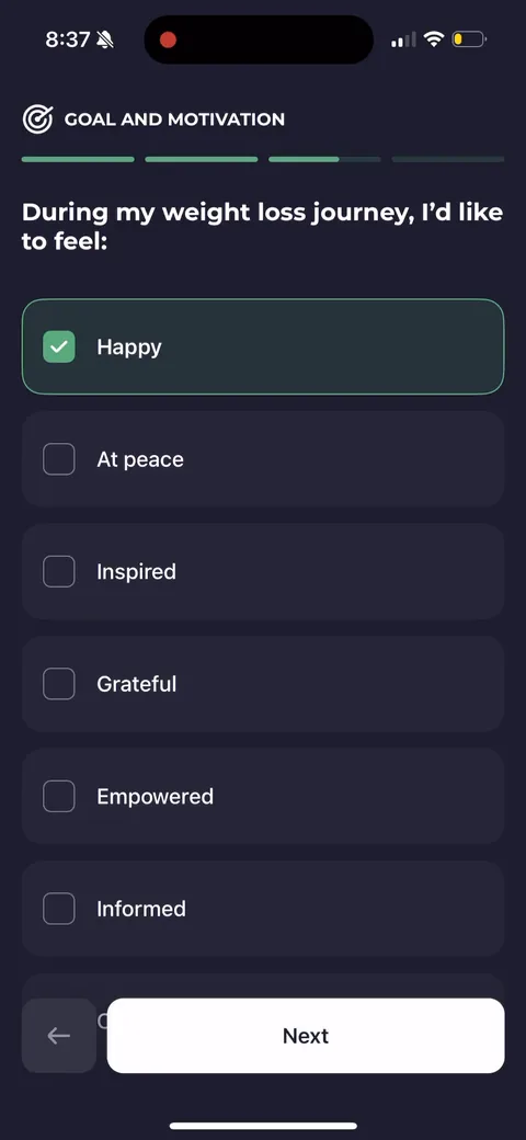 Simple Fitness onboarding screen 101