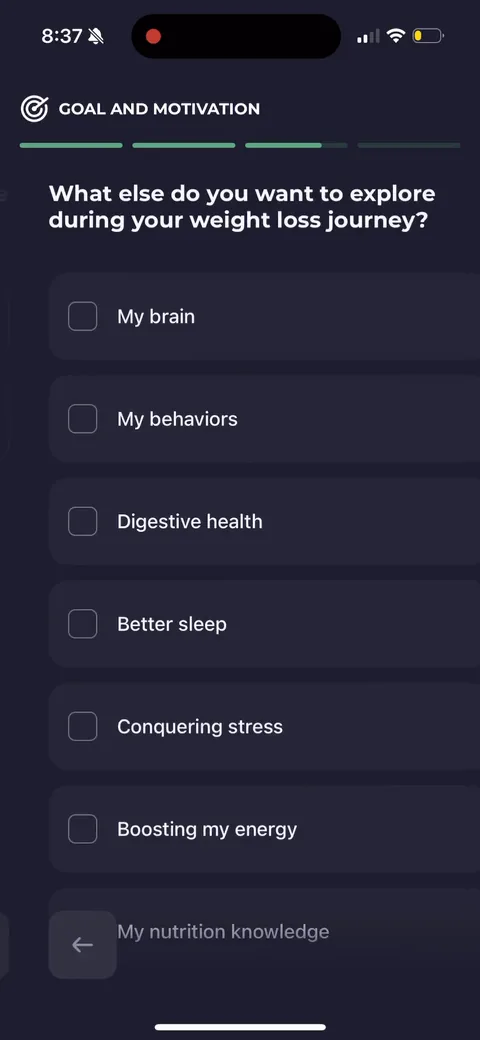 Simple Fitness onboarding screen 102