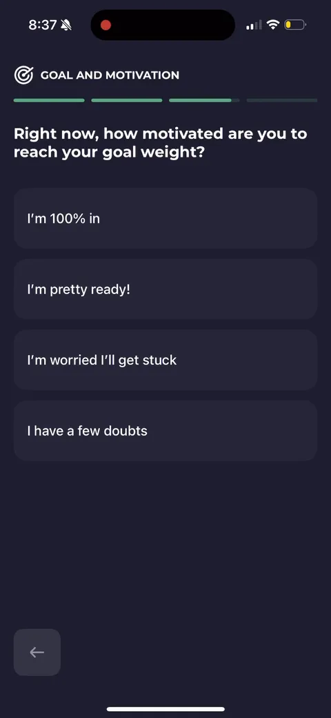 Simple Fitness onboarding screen 104