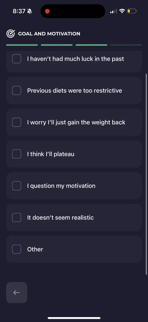 Simple Fitness onboarding screen 106
