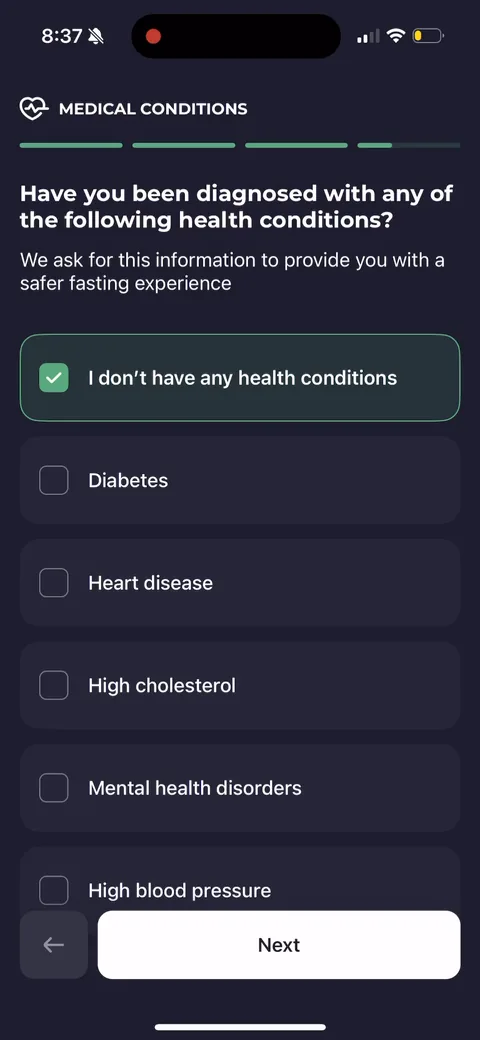 Simple Fitness onboarding screen 113