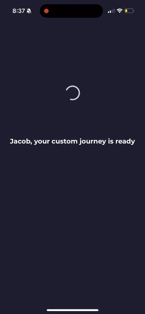 Simple Fitness onboarding screen 117