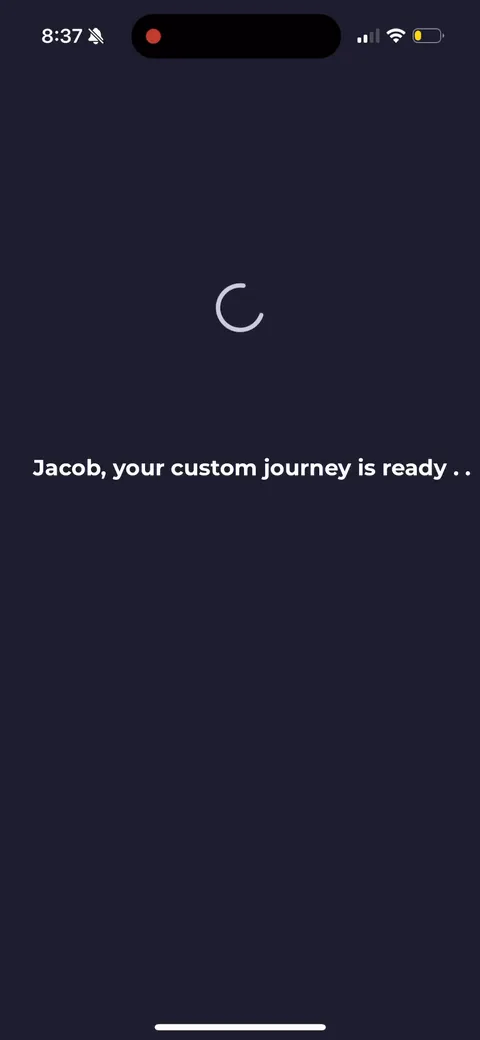 Simple Fitness onboarding screen 118