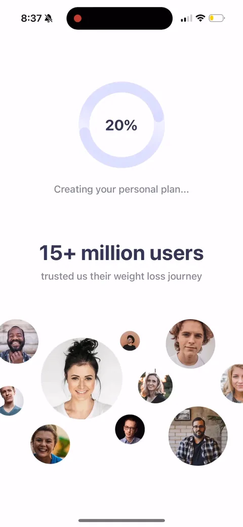 Simple Fitness onboarding screen 120