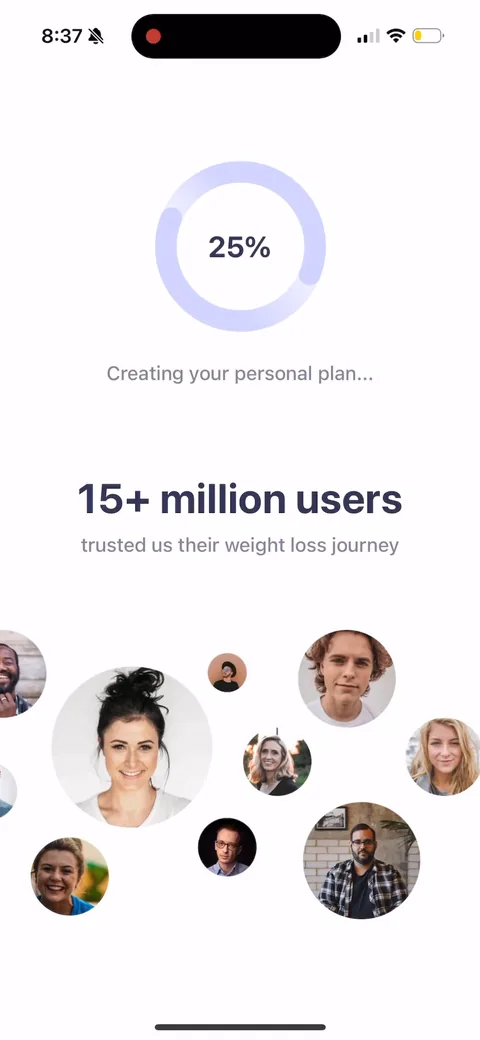 Simple Fitness onboarding screen 121