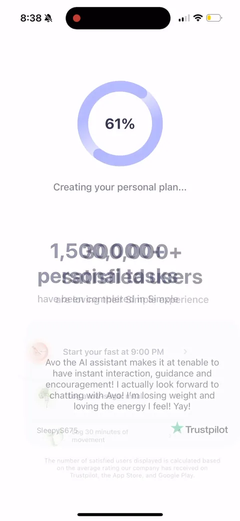 Simple Fitness onboarding screen 123