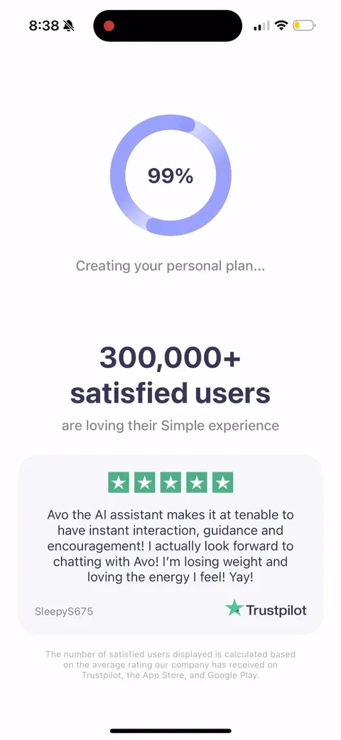 Simple Fitness onboarding screen 125