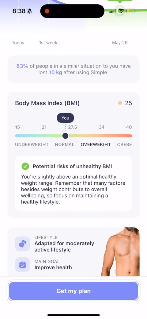 Simple Fitness onboarding screen 129