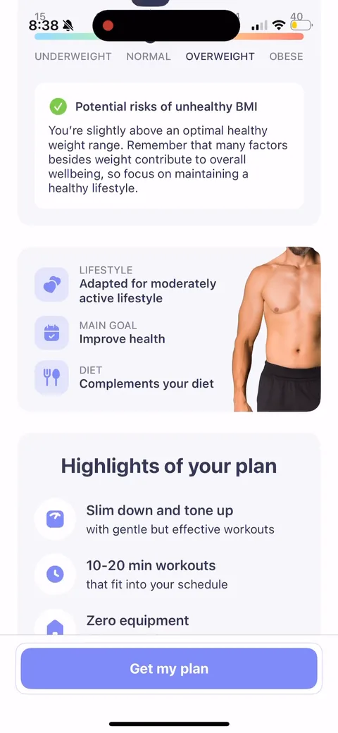 Simple Fitness onboarding screen 130