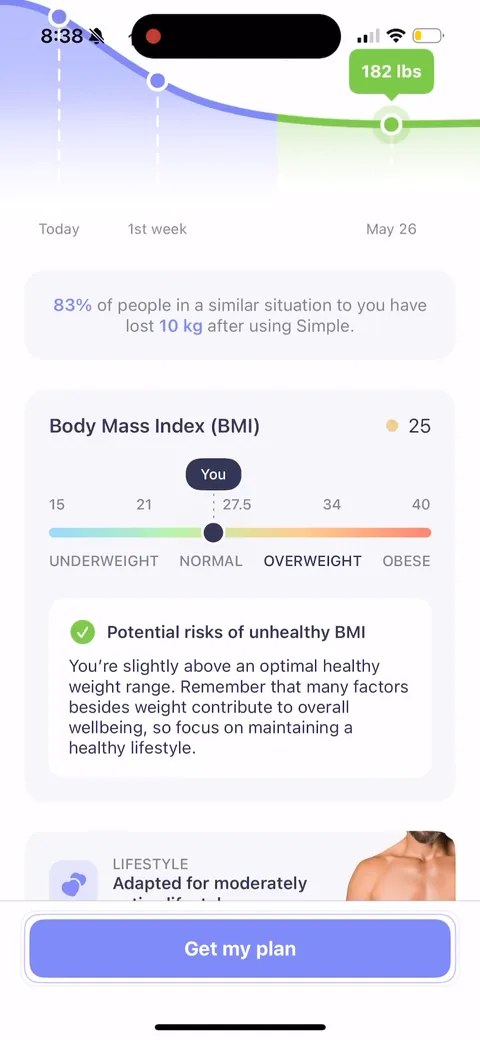 Simple Fitness onboarding screen 132