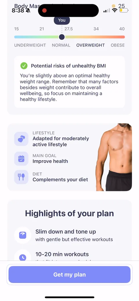 Simple Fitness onboarding screen 135