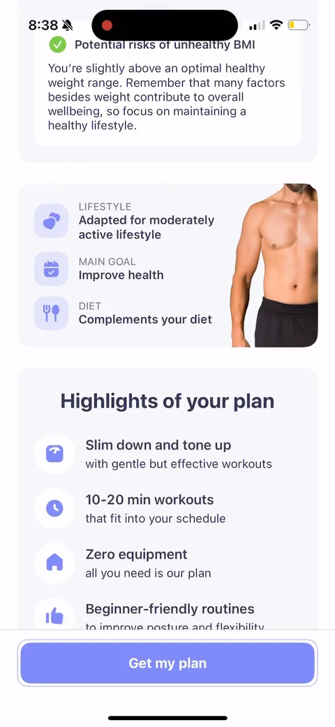Simple Fitness onboarding screen 136