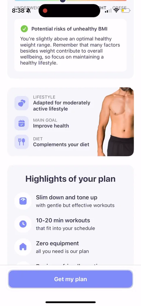 Simple Fitness onboarding screen 138